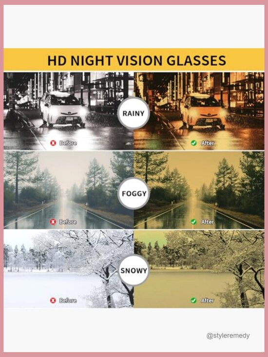 Polarized Fit Over Glasses Night Vision Driving Sunglasses Yellow Lens main image 7